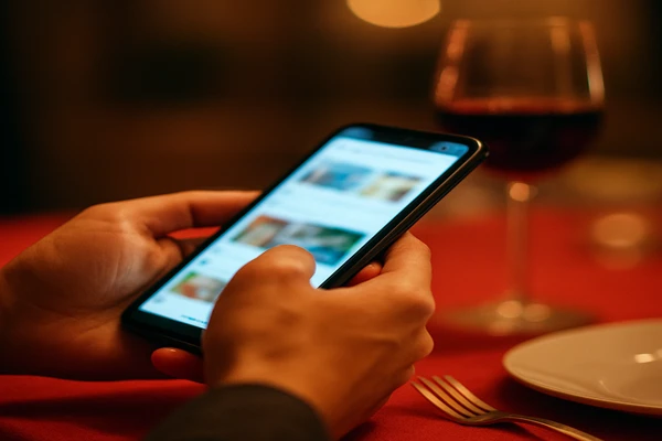 হাতের স্মার্টফোন নিয়ে একজন ব্যবহারকারী ডিজিটাল প্ল্যাটফর্মটি সহজে ব্যবহার করছেন